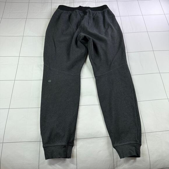 Lululemon Pants Mens Medium Gray At Ease Jogger Athletic Textured Training Gym - Picture 3 of 11